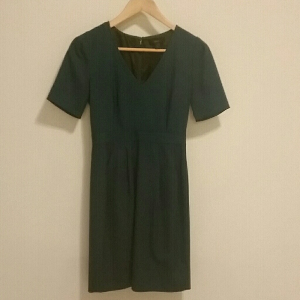 Forest green classy dress